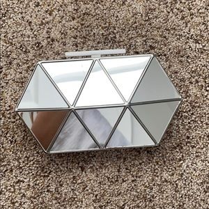 Vine Camuto Mirror Clutch